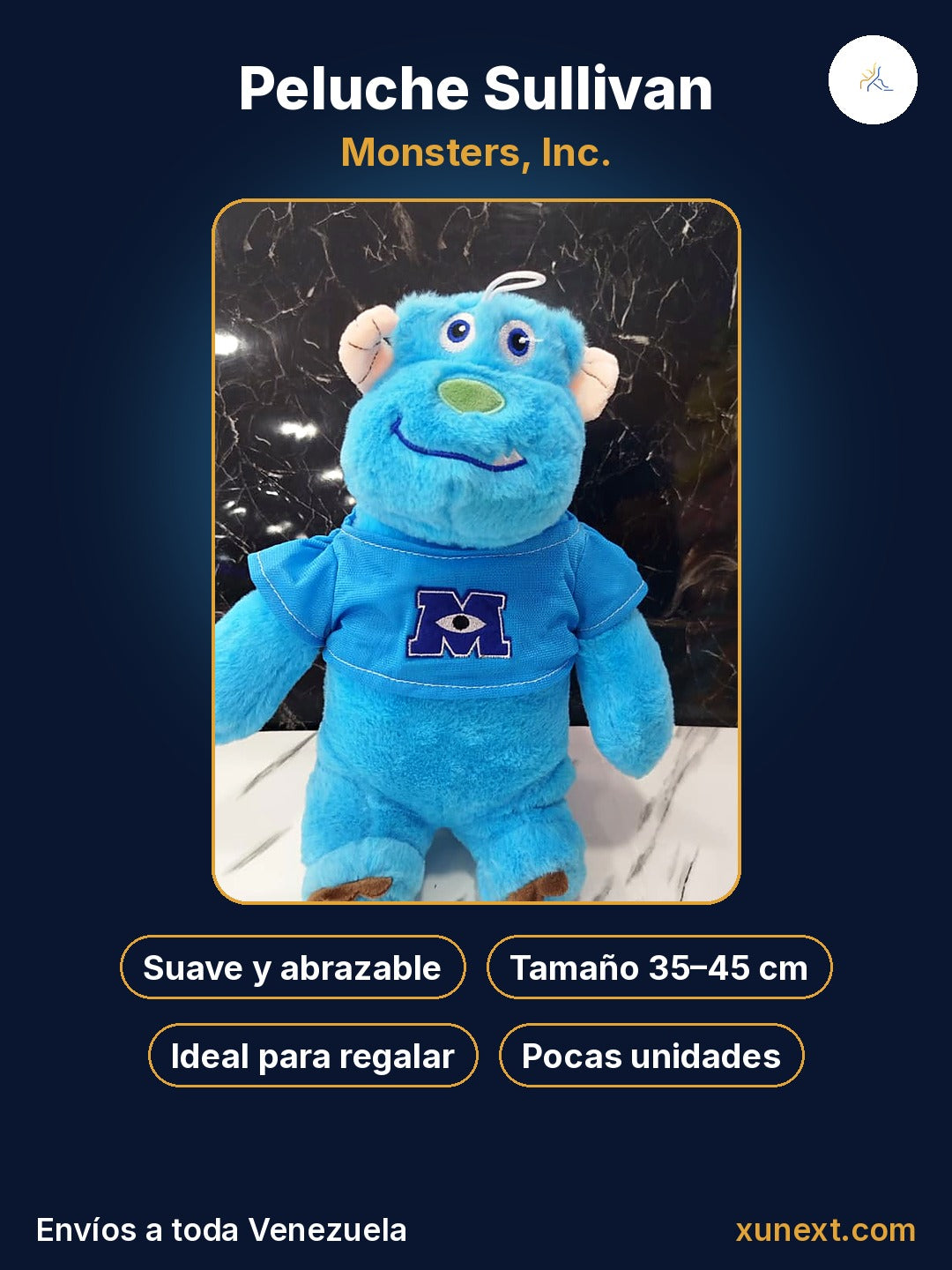 Peluche Sullivan: suave, abrazable e ideal para regalar