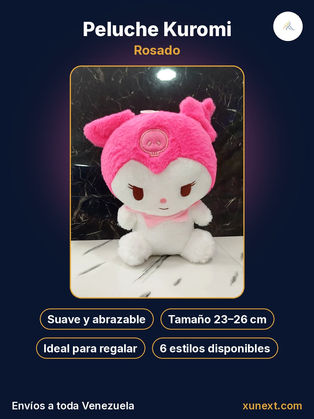 Kuromi rosado: suave, tierno e ideal para regalar