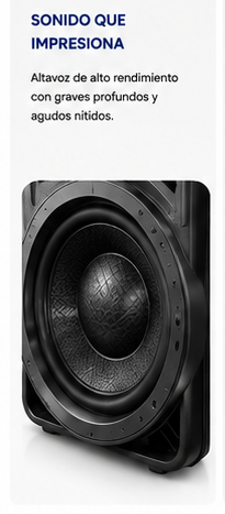 XuNext Aura Dynamics | Altavoz Bluetooth Portátil con Luces LED RGB Dinámicas