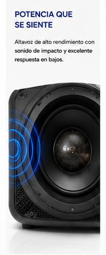XuNext Pulse Max 40W | Altavoz Bluetooth con RGB, USB, Radio FM y Batería Recargable