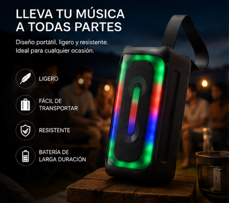 Altavoz Bluetooth Portátil XuNext Nova RGB 10W