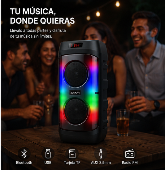 Altavoz Bluetooth Portátil XuNext Nova Max RGB