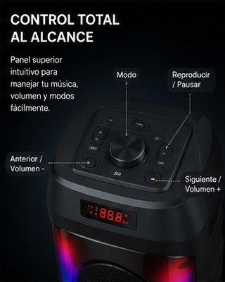 Altavoz Bluetooth Portátil XuNext Nova Max RGB