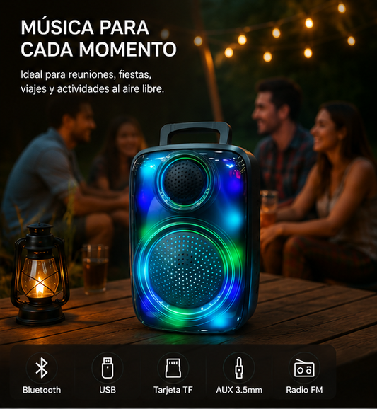 Altavoz Bluetooth Portátil XuNext Pulse Air RGB