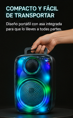 Altavoz Bluetooth Portátil XuNext Pulse Air RGB