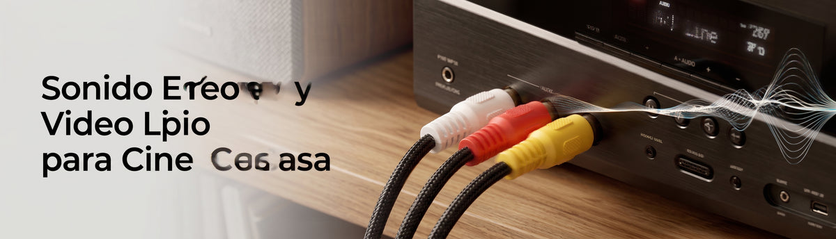 Cable RCA de Audio y Video 3 en 1 | Puntas de Oro para Consolas Retro y Cine en Casa