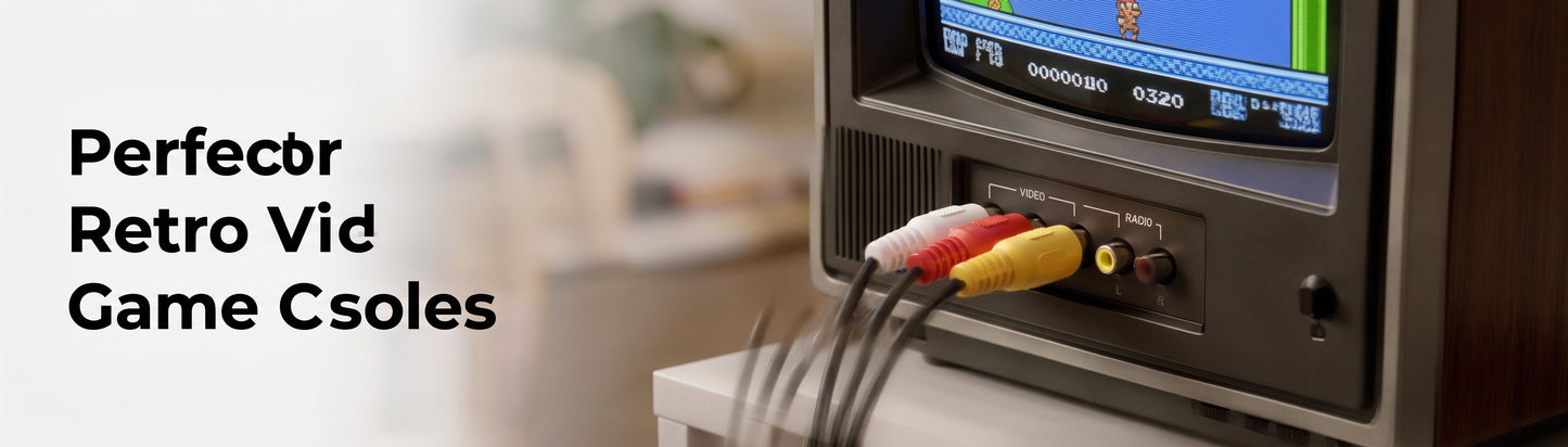 Cable RCA de Audio y Video 3 en 1 | Puntas de Oro para Consolas Retro y Cine en Casa