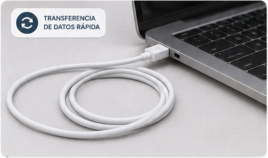 Cable CASIM Design A-C01 USB-A a USB-C 1 Metro | Carga Rápida 3A + Transferencia de Datos