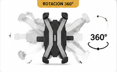 Soporte de Celular para Moto y Bicicleta JY-033 | Ajustable 360° y Antivibración