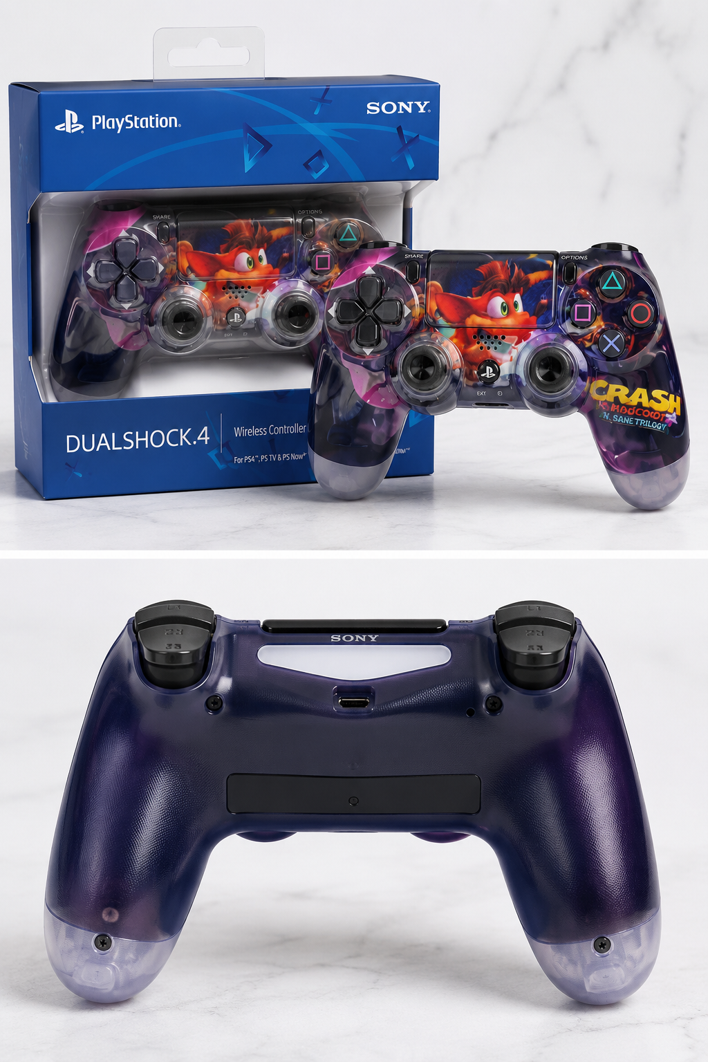 Control Inalámbrico Double Motor Vibration 4 para PS4 - Batería Recargable