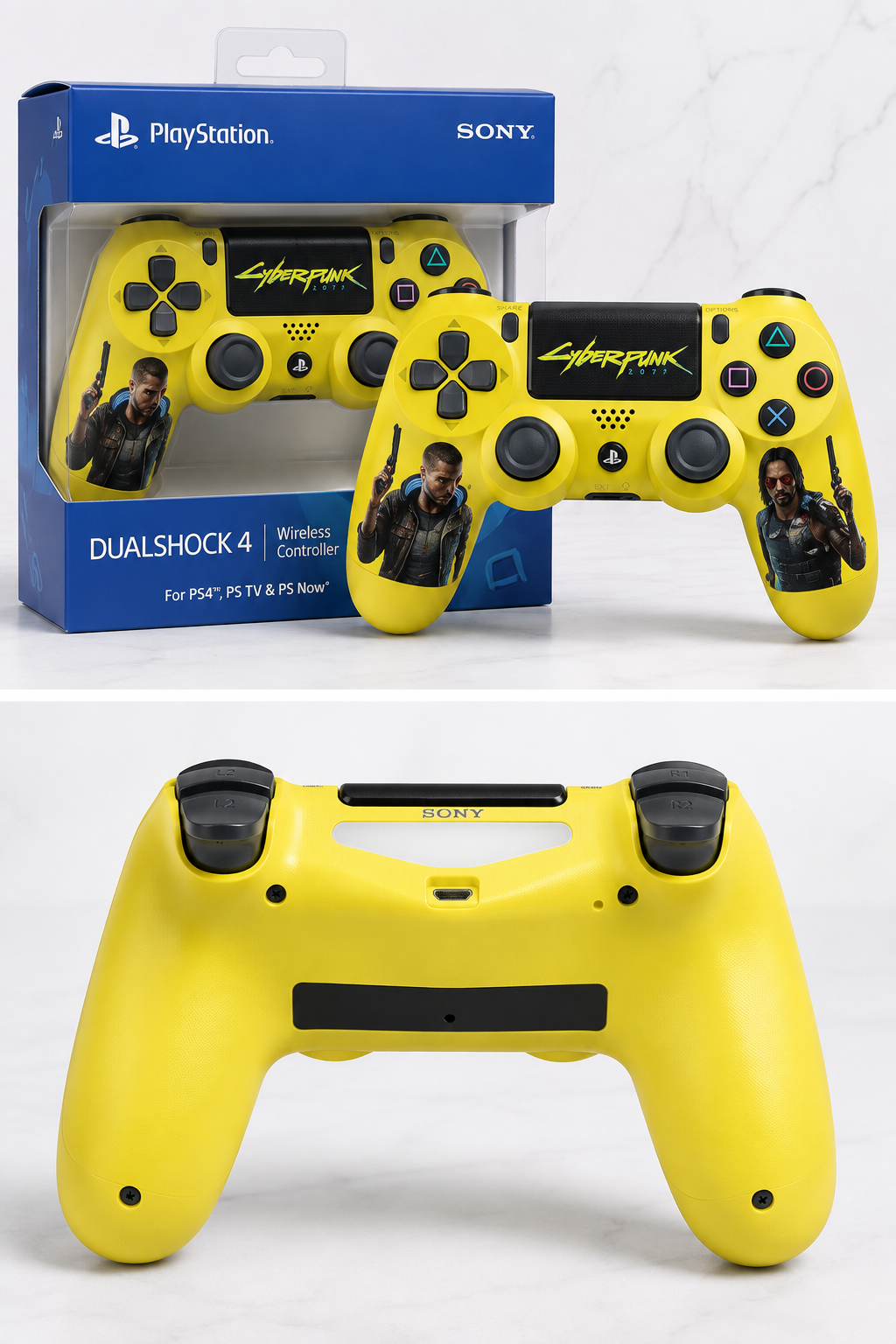 Control Inalámbrico Double Motor Vibration 4 para PS4 - Batería Recargable