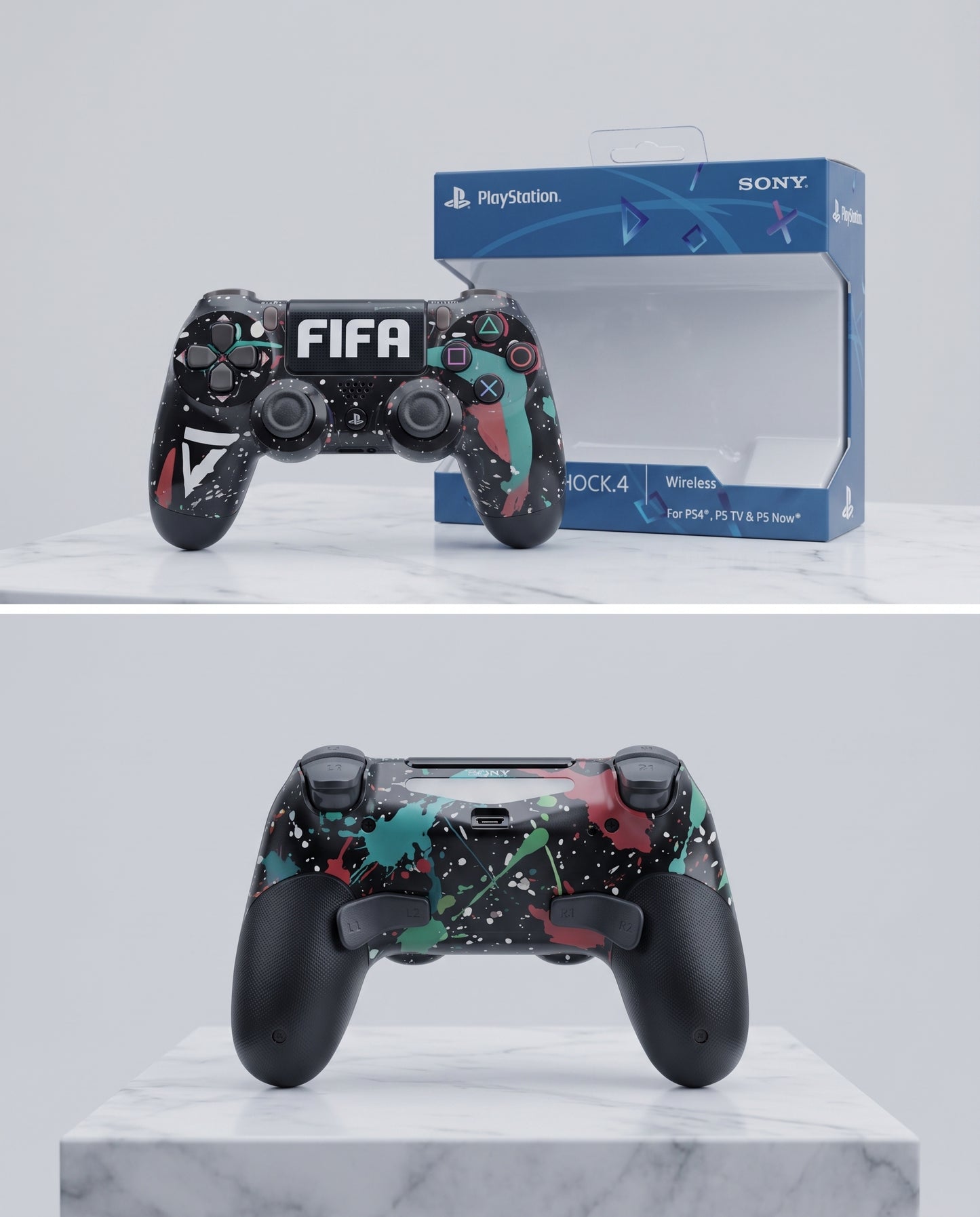 Control Inalámbrico Double Motor Vibration 4 para PS4 - Batería Recargable