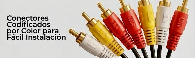 Cable RCA de Audio y Video 3 en 1 | Puntas de Oro para Consolas Retro y Cine en Casa