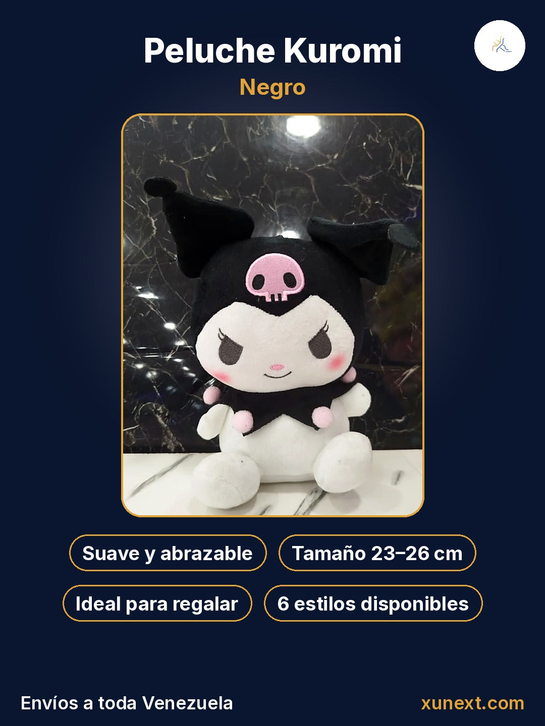 Kuromi negro: suave, tierno e ideal para regalar
