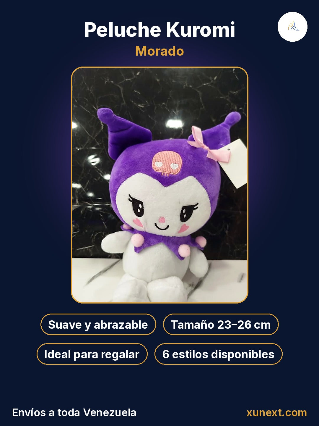 Kuromi morado: suave, tierno e ideal para regalar