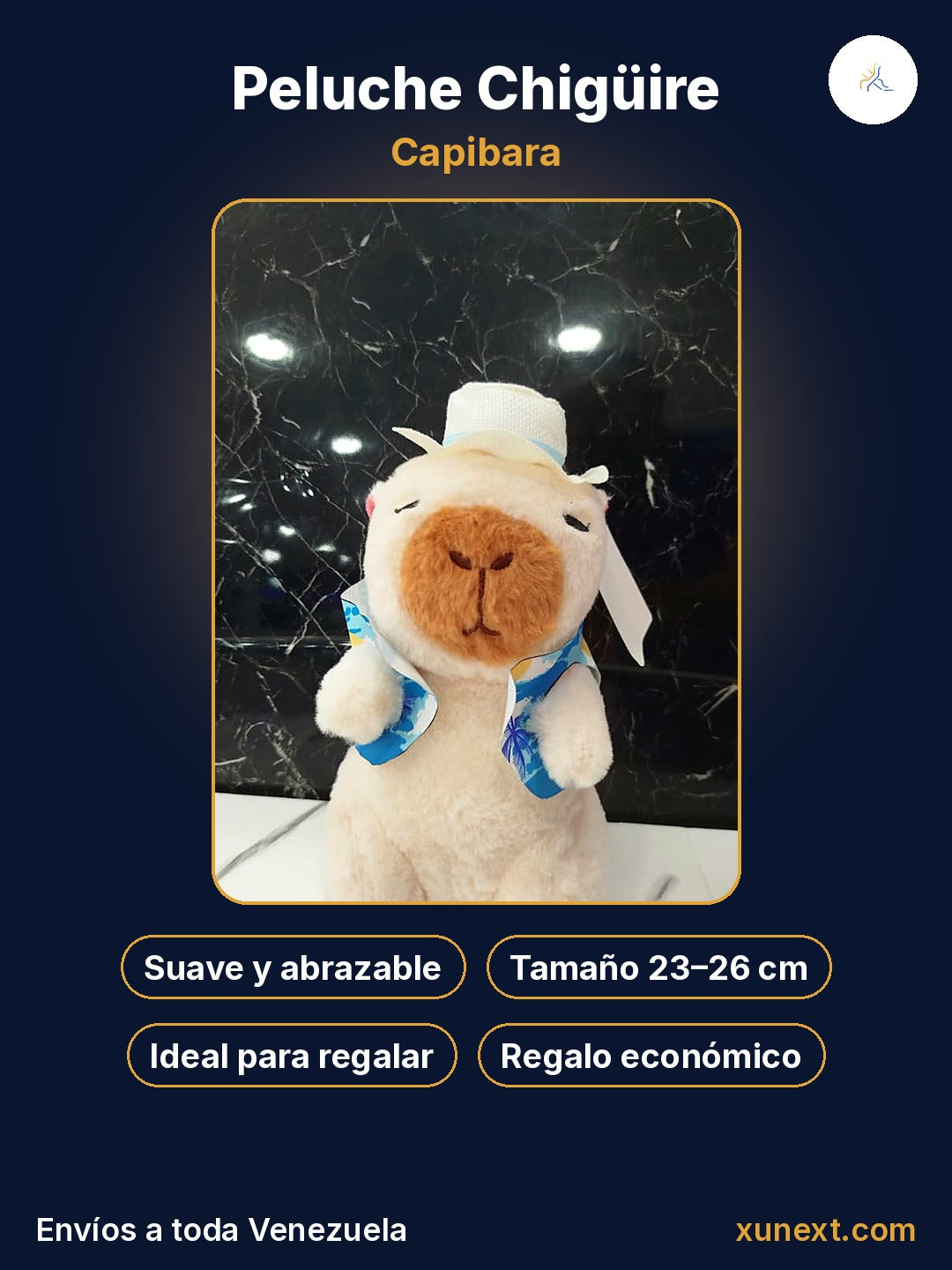 Peluche chigüire capibara: suave, tierno e ideal para regalar