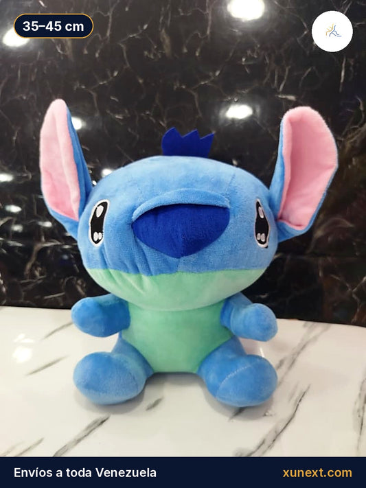 Peluche de Stitch azul con orejas grandes, 35 a 45 cm