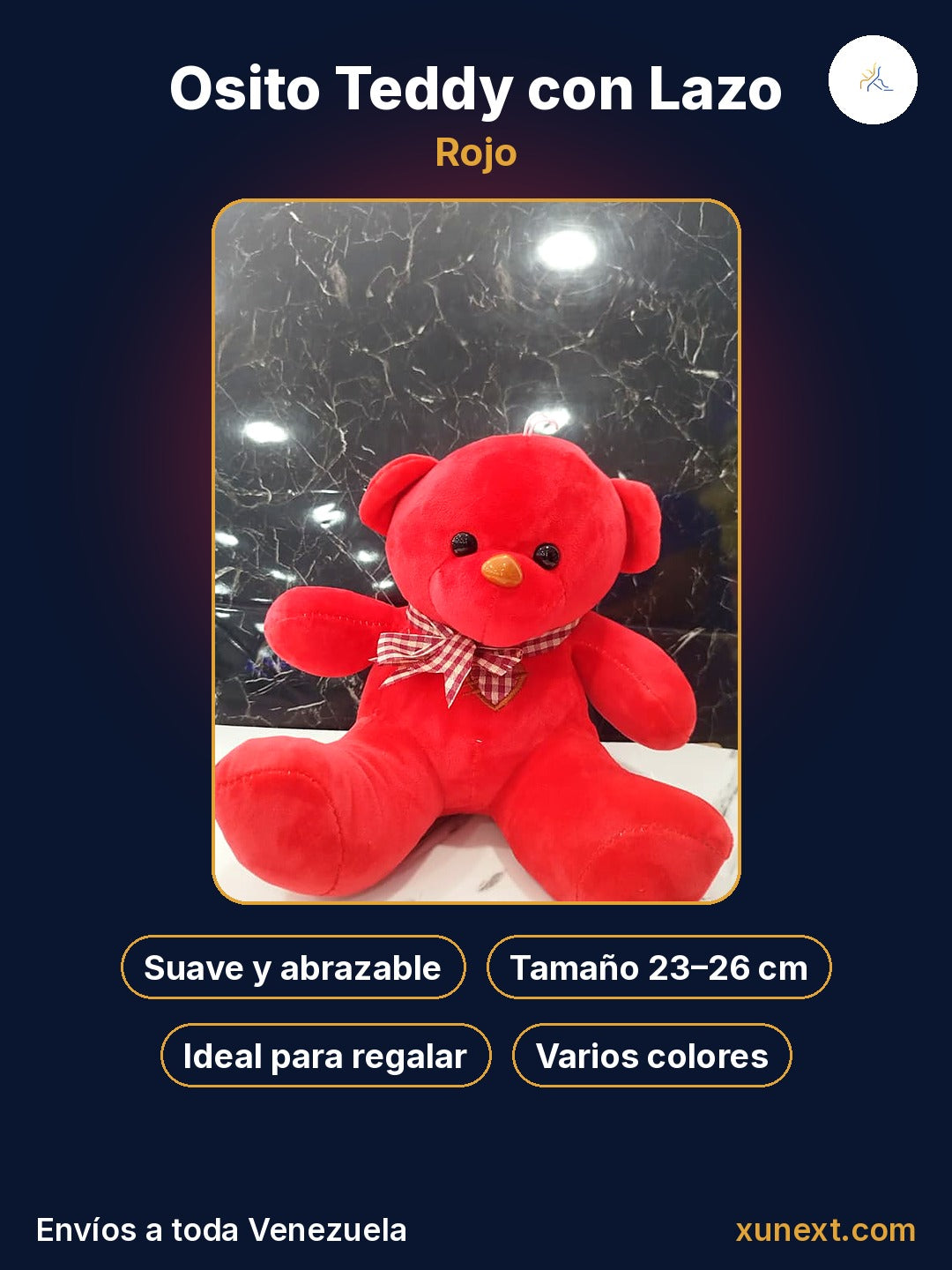 Osito teddy rojo: suave, abrazable e ideal para regalar