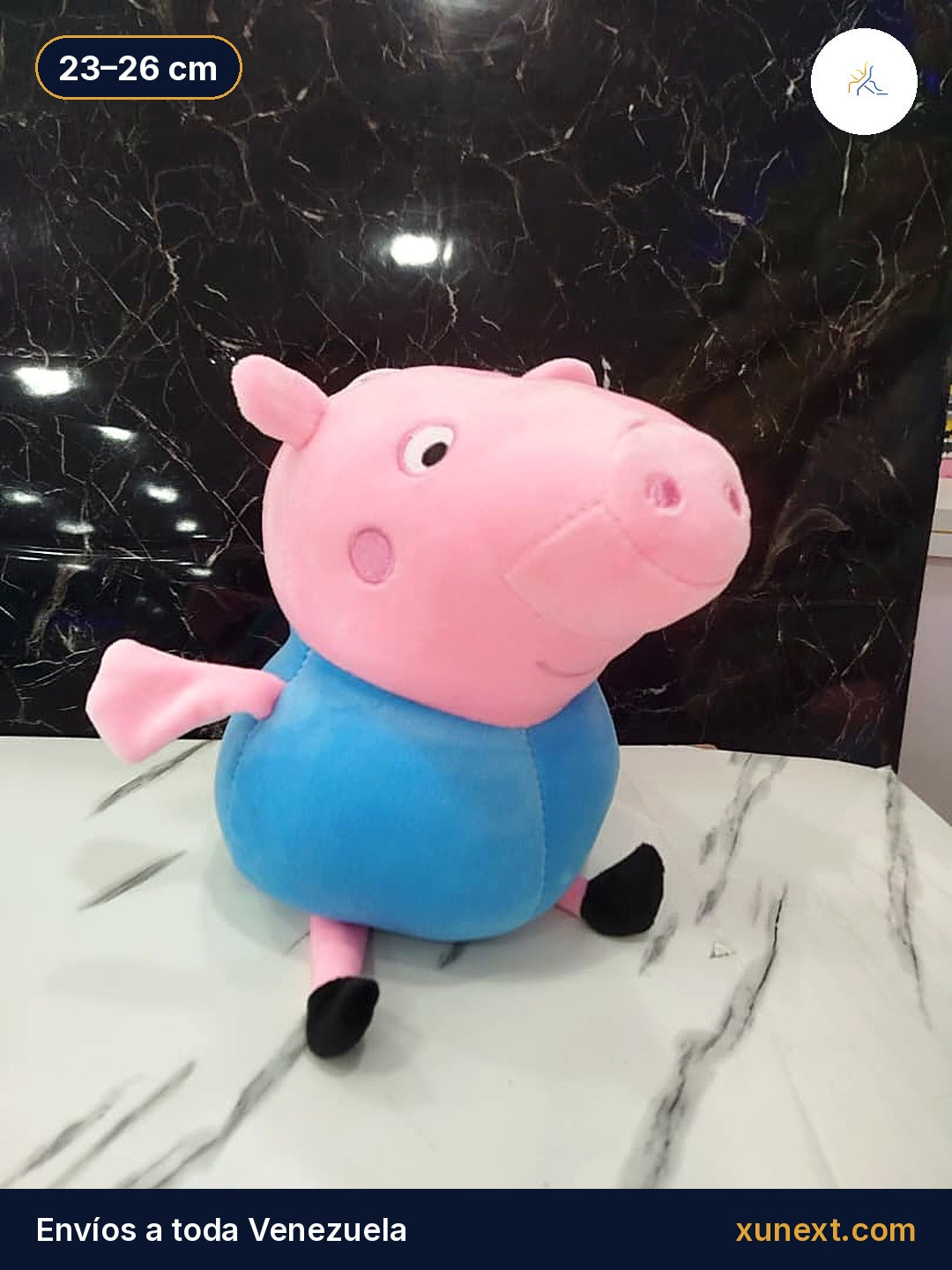 Peluche de George de Peppa Pig con camisa azul, 23 a 26 cm