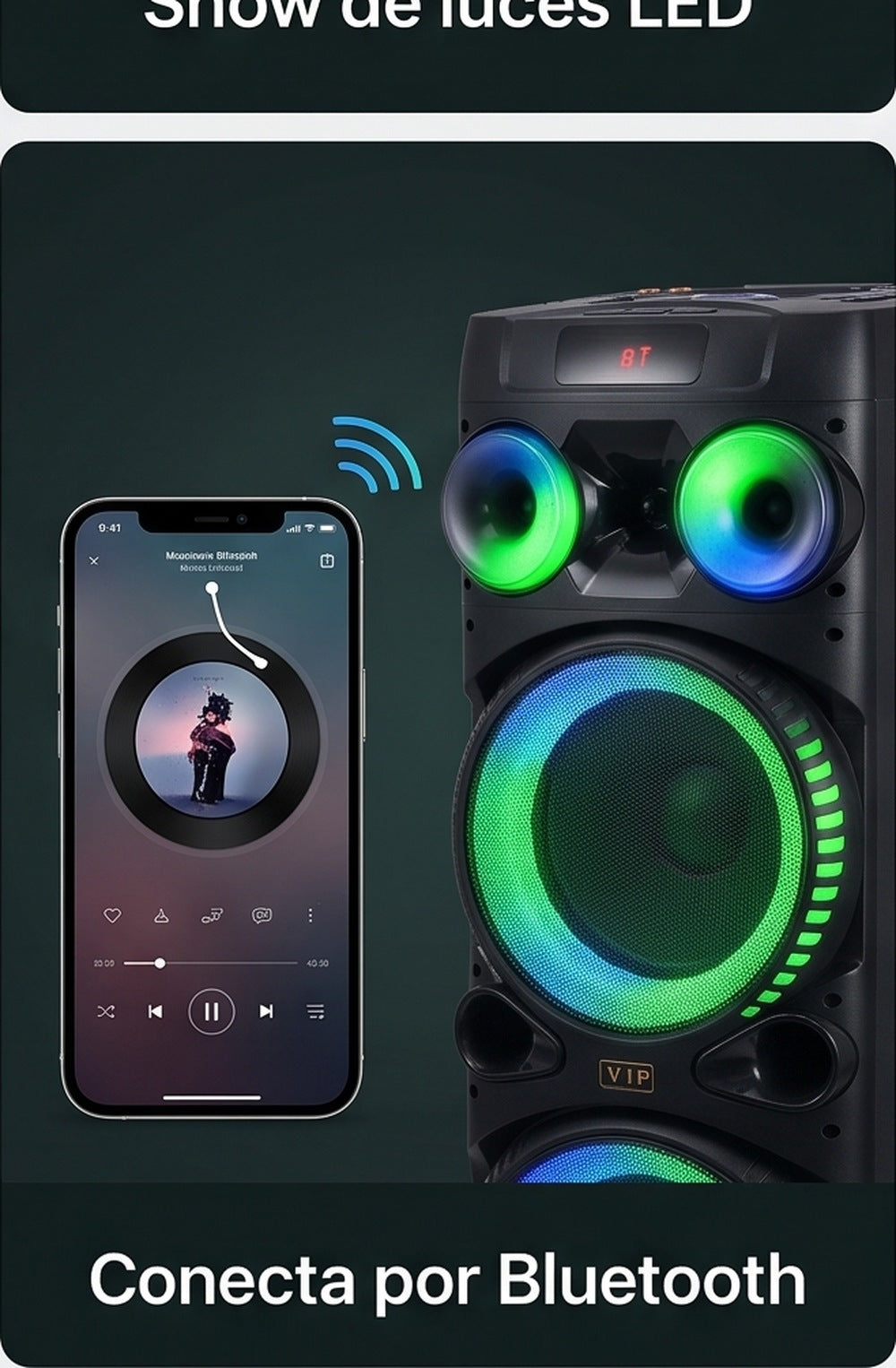 Conecta tu celular por Bluetooth a la JT-1250