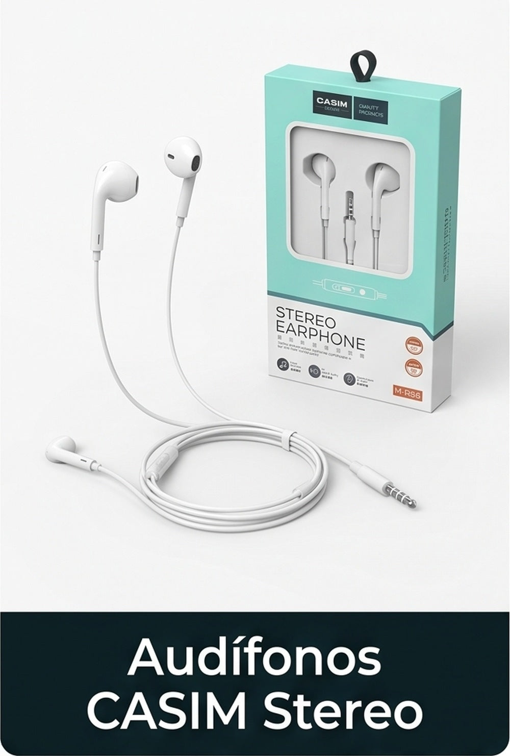 Audífonos CASIM Stereo Earphone M-R38 con caja