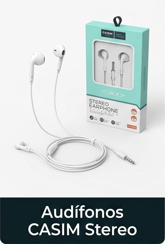 Audífonos CASIM Stereo Earphone M-R38 con caja