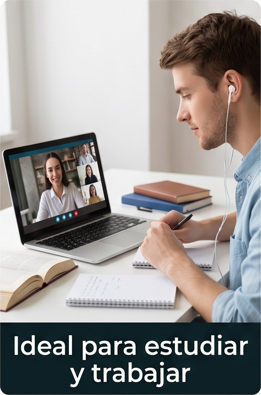 Audífonos M-R38 ideales para estudiar y trabajar