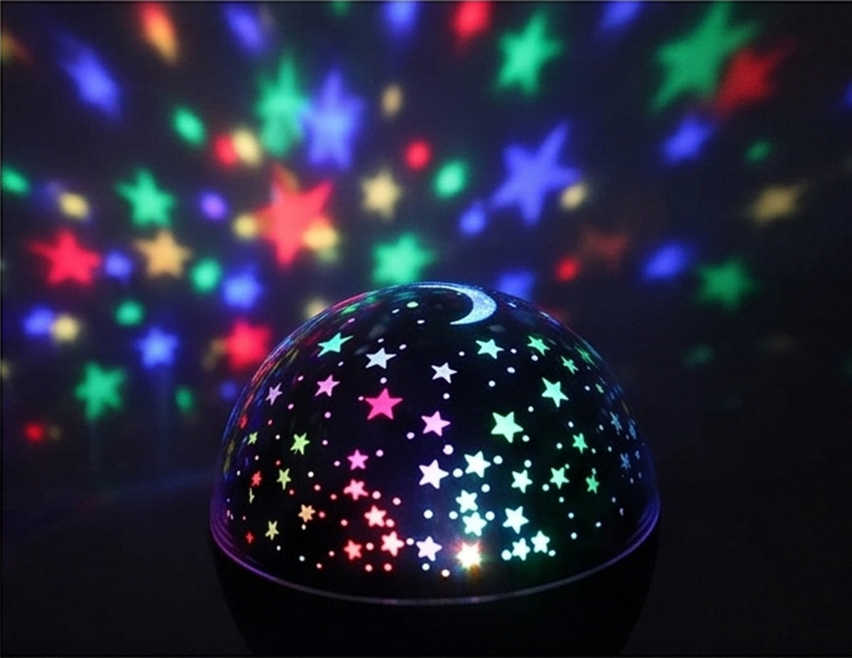 Proyección de estrellas de colores